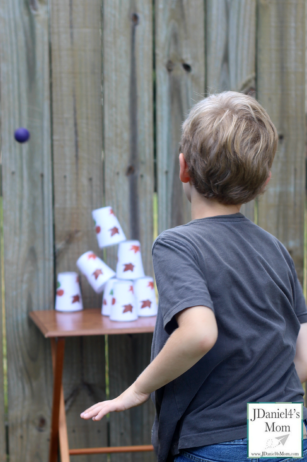 Backyard Carnival Games- Falling Leaves Cups