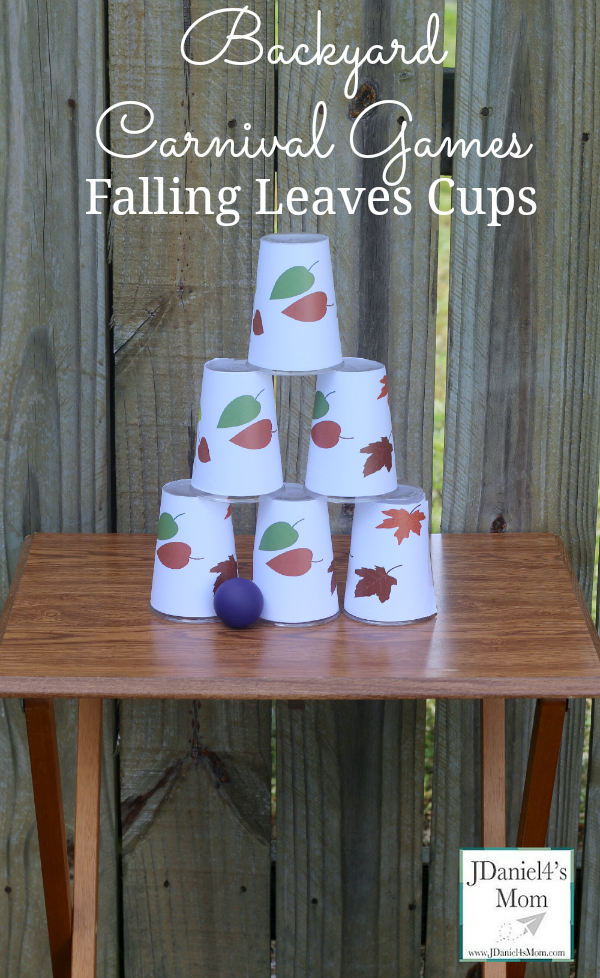 Backyard Carnival Games- Falling Leaves Cups