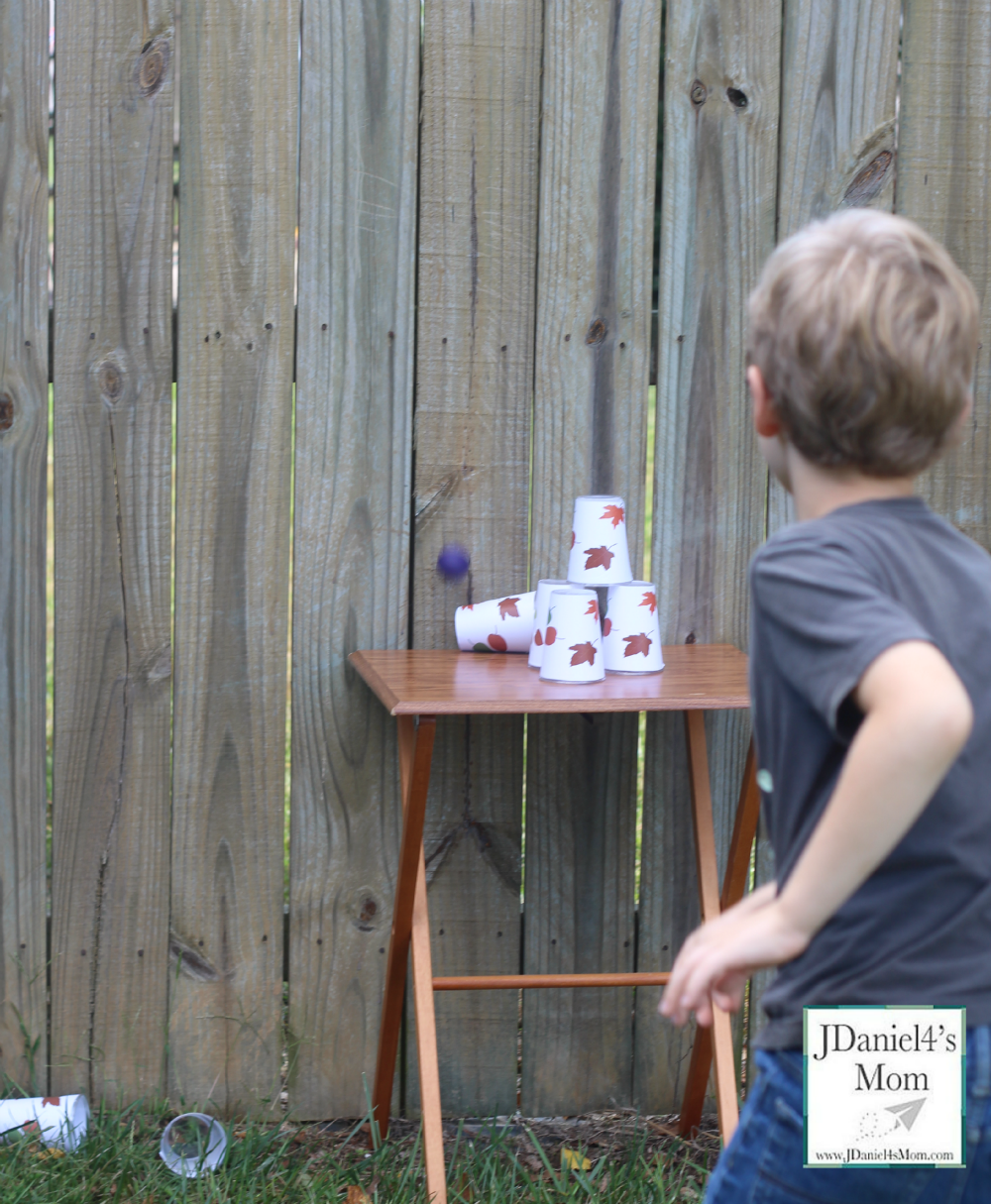 Backyard Carnival Games- Falling Leaves Cups