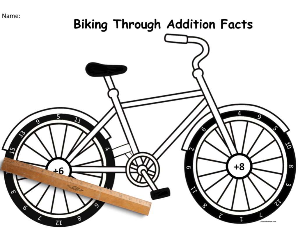 Biking Through Math Addition and Subtraction Facts