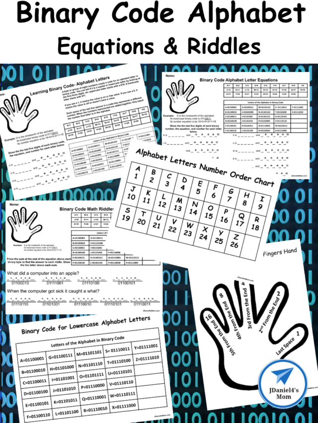 Using Five Fingers - Binary Code Alphabet Equations and Riddles ...