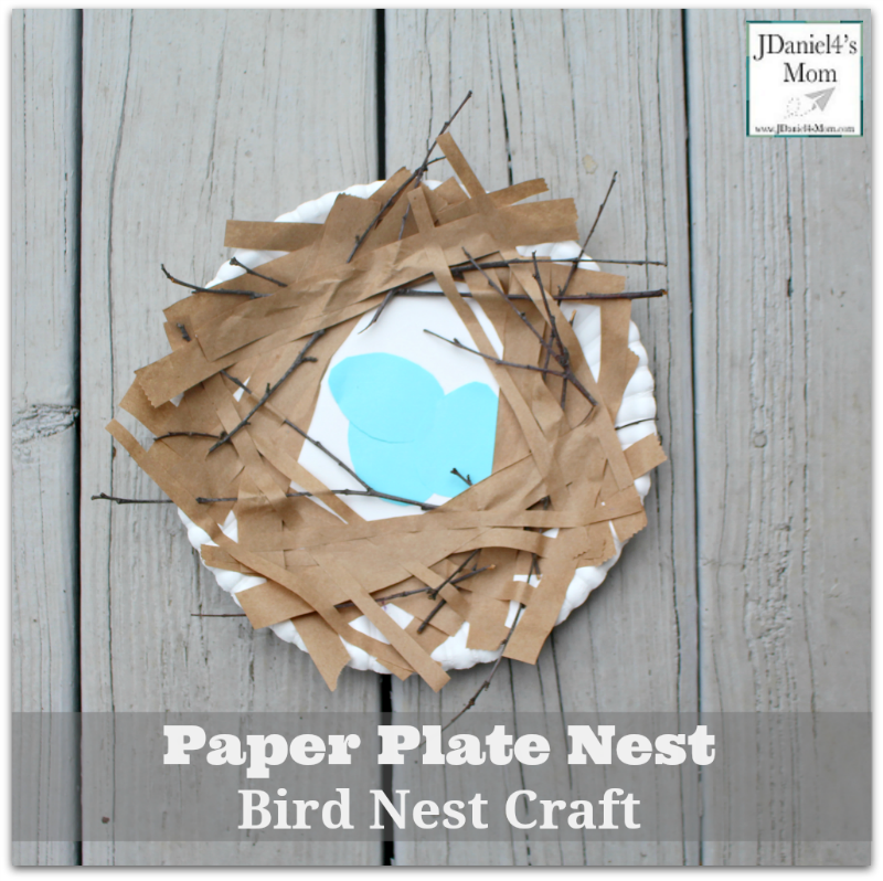 Bird Nest Craft Paper Plate Nest- This fun craft would be fun to while studying birds or Spring.