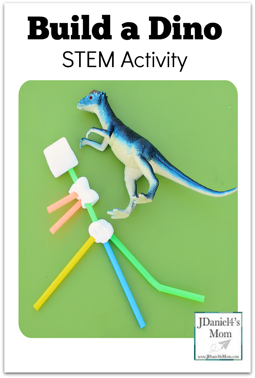 Build a Dino STEM Activity - Build a dinosaur using straws and marshmallows.