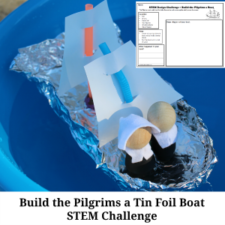 Build the Pilgrims a Tin Foil Boat STEM Challenge