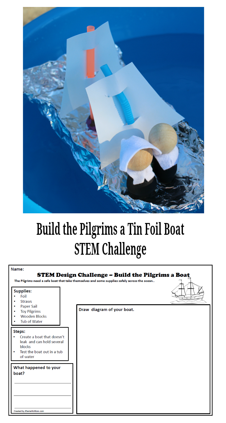 Build the Pilgrims a Boat STEM Challenge