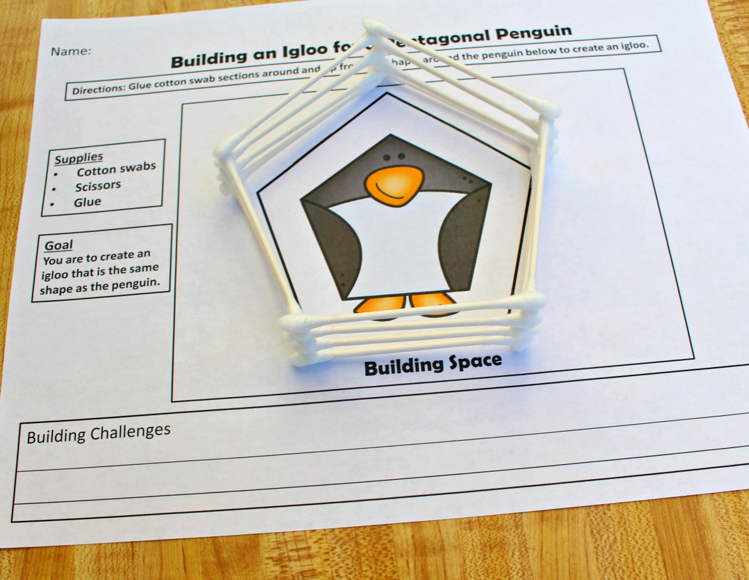 Building an Igloo for a Pentagon Penguin 