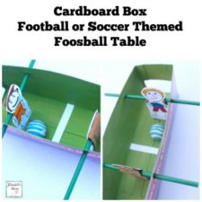 Cardboard Box Football or Soccer Themed Foosball Table Featured
