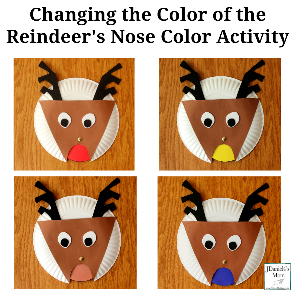 Changing the Color of the Reindeer's Nose Color Activity 