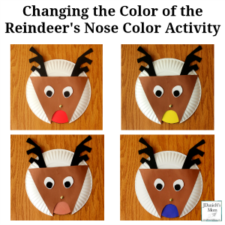 Changing the Color of the Reindeer's Nose Color Activity