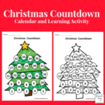 Christmas Countdown Calendar and Activity Set