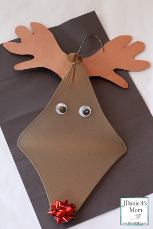 Christmas Crafts for Kids- Coat Hanger Reindeer