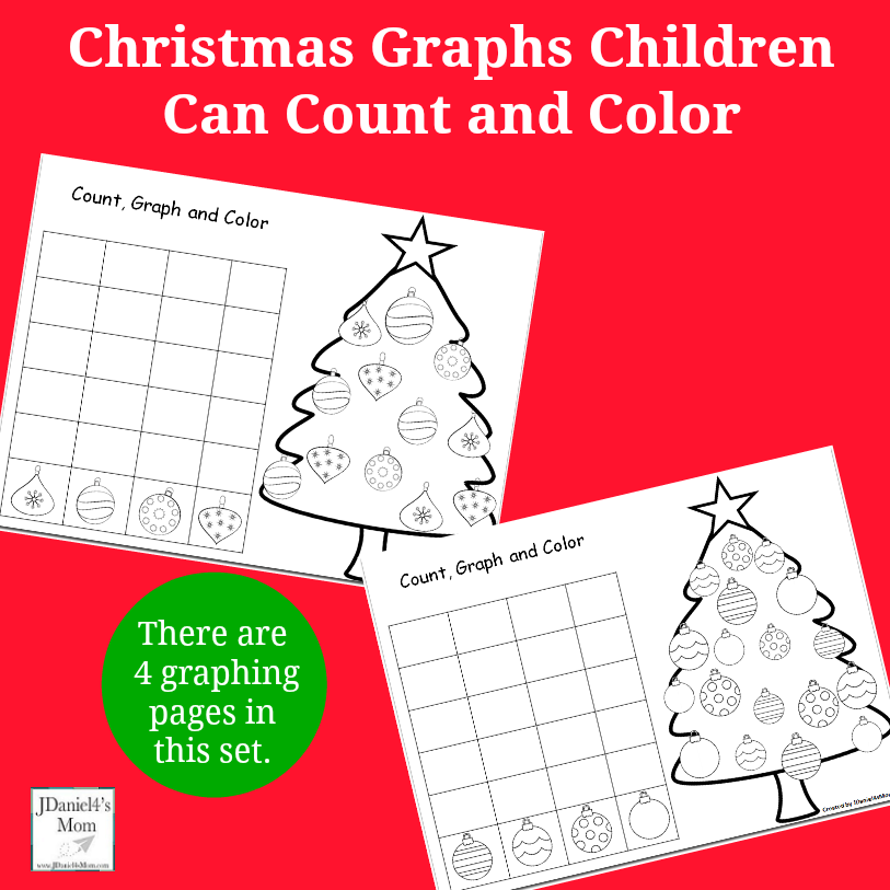 Christmas Graphs Children Can Count and Color 