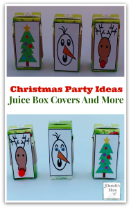 Christmas Party Ideas- Juice Box Covers And More