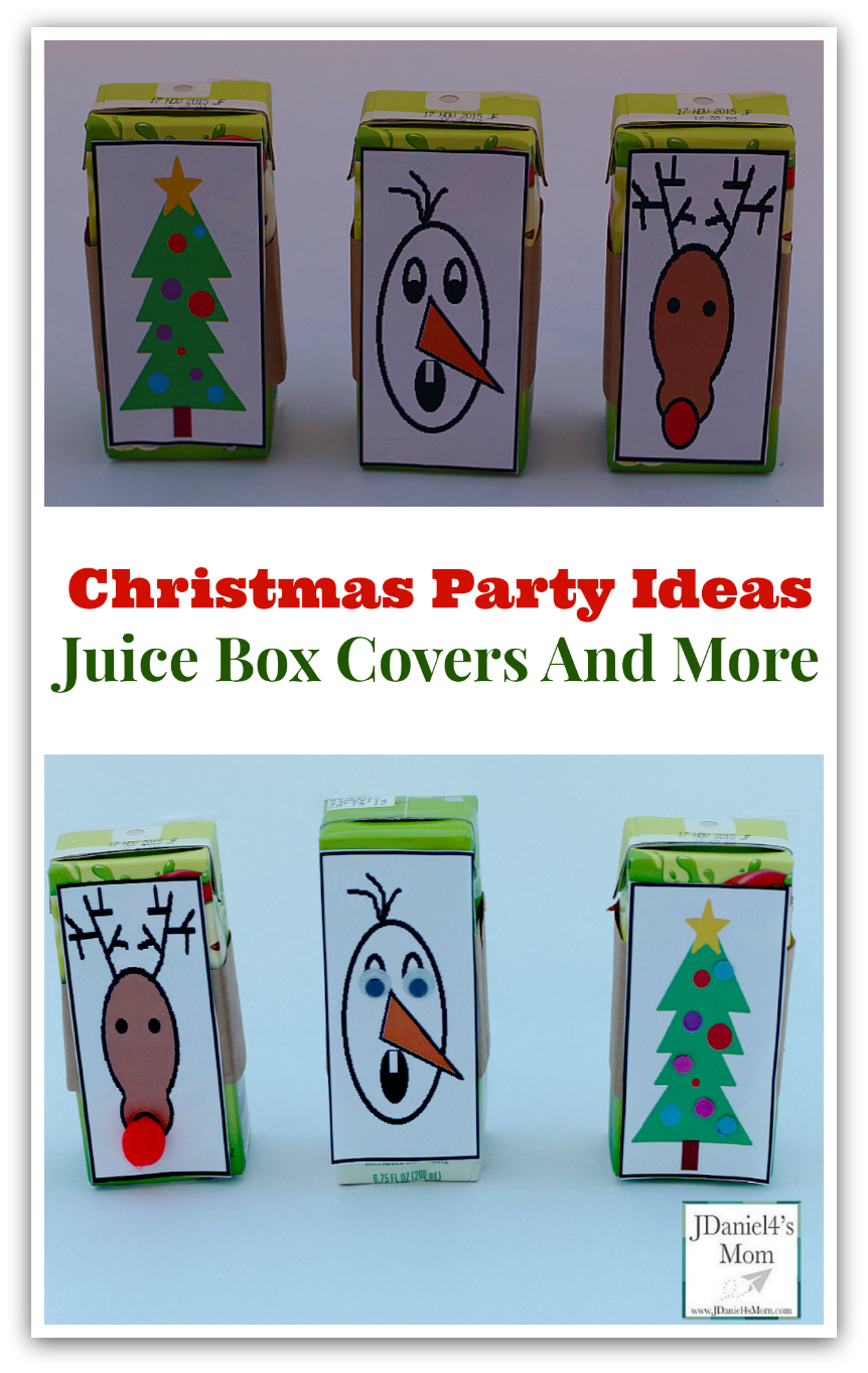 Christmas Party Ideas Juice Box Covers And More