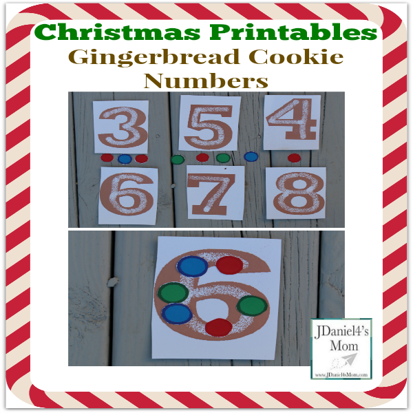 Christmas Printables Gingerbread Cookie Numbers - These numbers are a fun way to work on counting, number recognition, and adding.