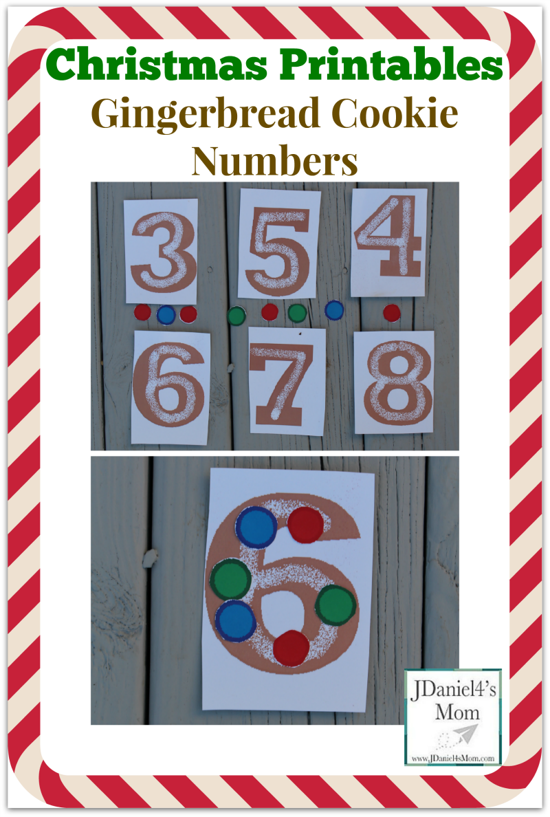 Christmas Printables Gingerbread Cookie Numbers - These numbers are a fun way to work on counting, number recognition, and adding.