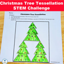 Christmas Tree Tessellation STEM Challenge