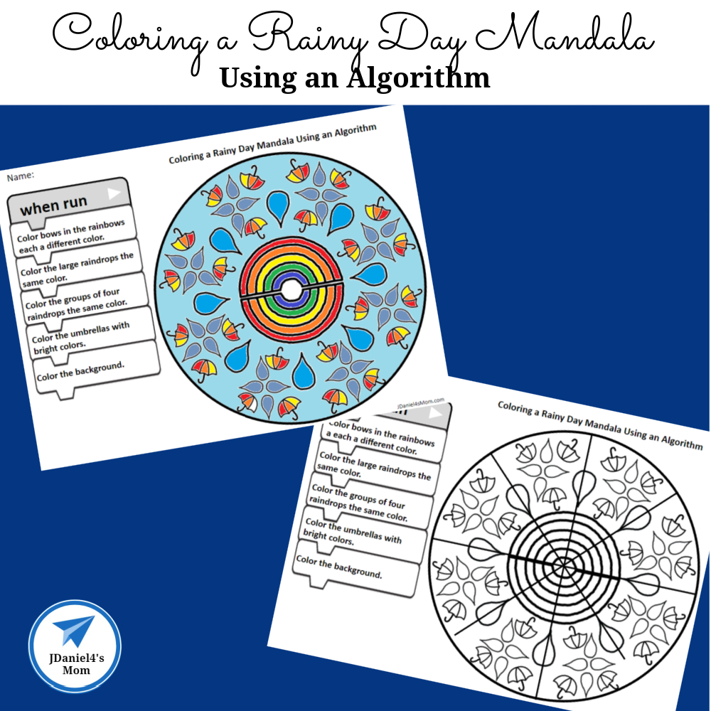 Coloring a Rainy Day Mandala Using an Algorithm