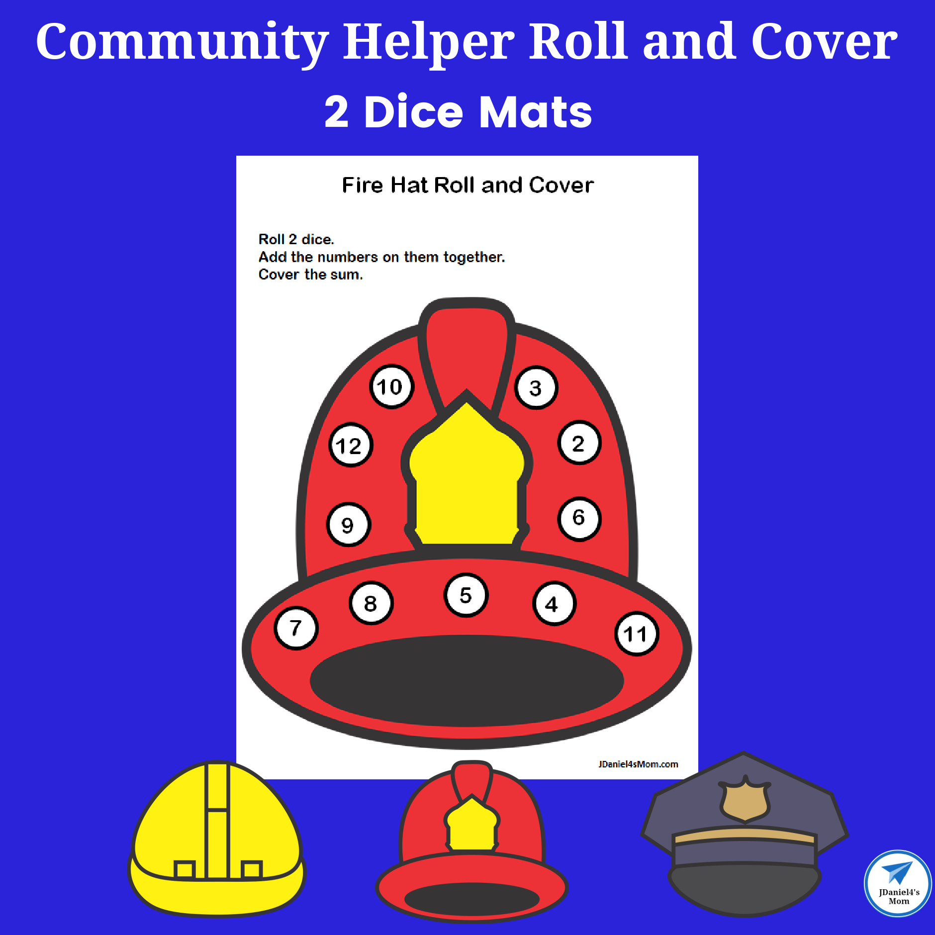 Roll and Cover Games for One and Two Dice - JDaniel4s Mom