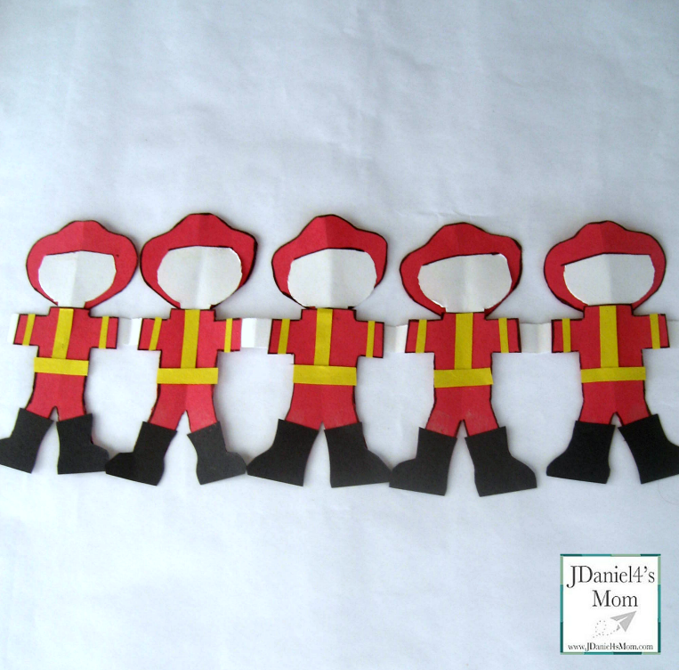 Community Helpers Poem and Craft Five Little Firefighters