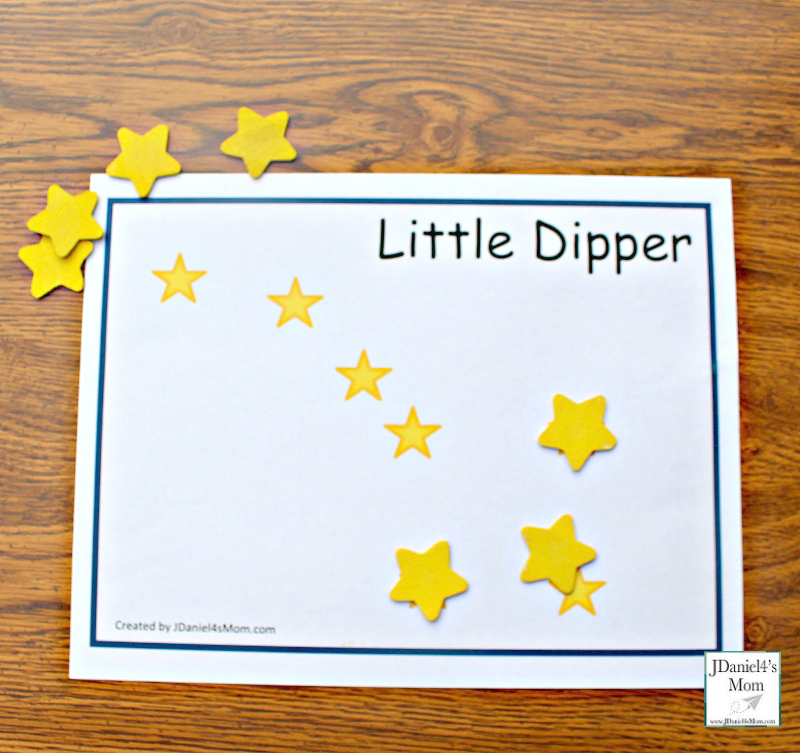 Constellations for Kids - Printable Constellation Mats- Little Dipper