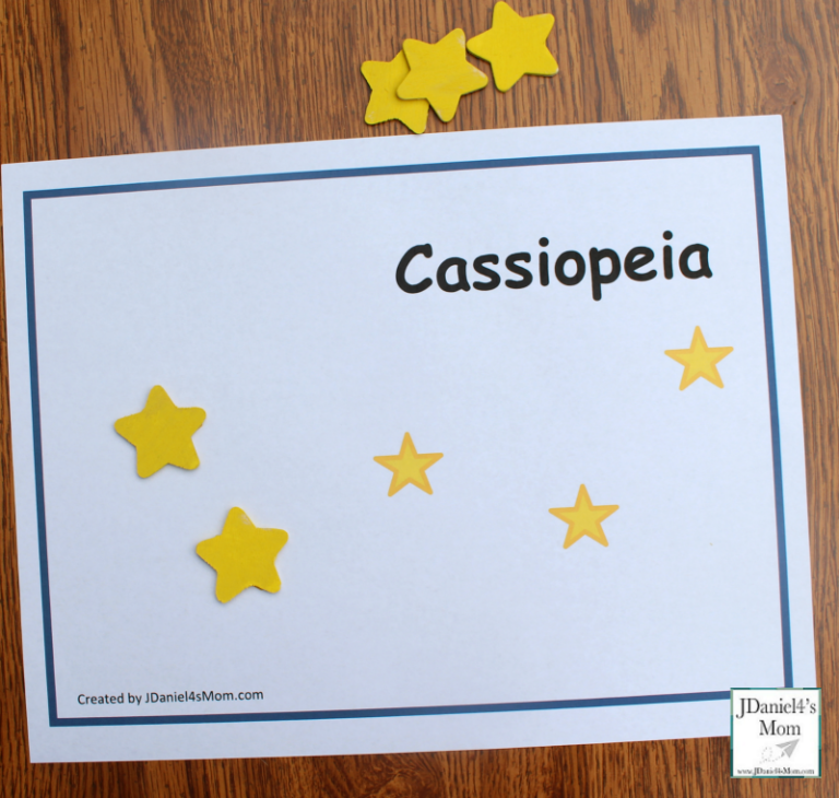 Constellations for Kids - Printable Constellation Mats