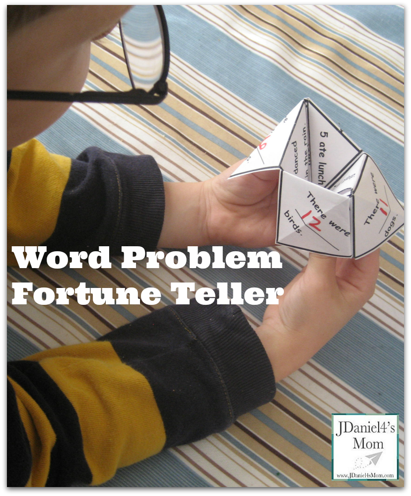 Cool Math Games- Word Problem Fortune Teller