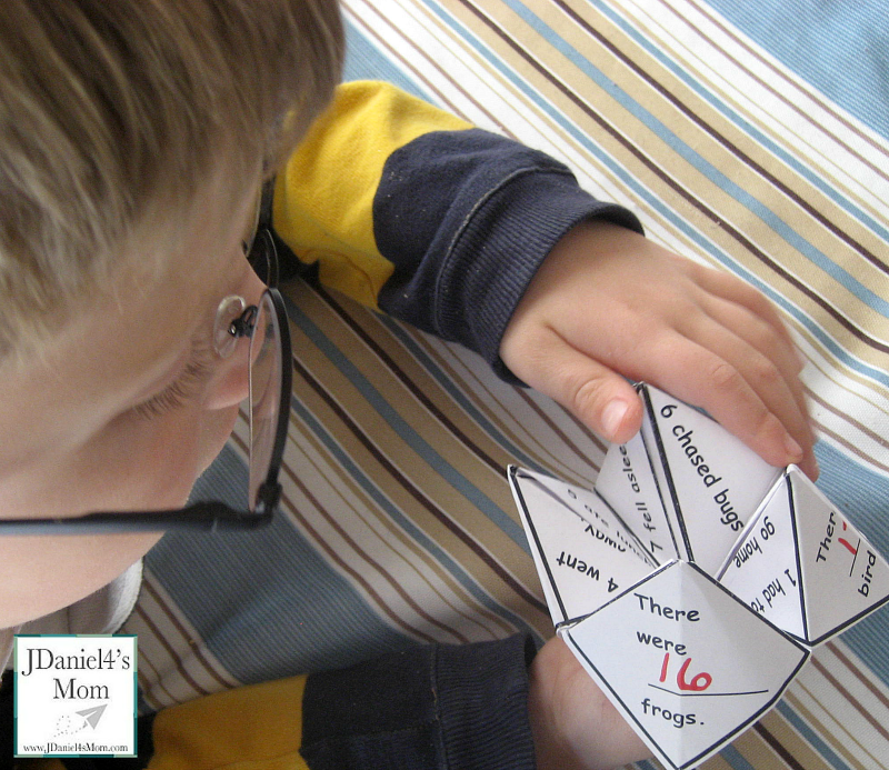 Cool Math Games- Word Problem Fortune Teller