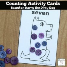 Counting Activity Cards Based on Harry the Dirty Dog Featured