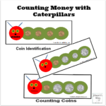 Counting Money with Caterpillars Printable Mats