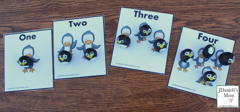 Kindergarten Math Worksheets - Penguin Number Activities