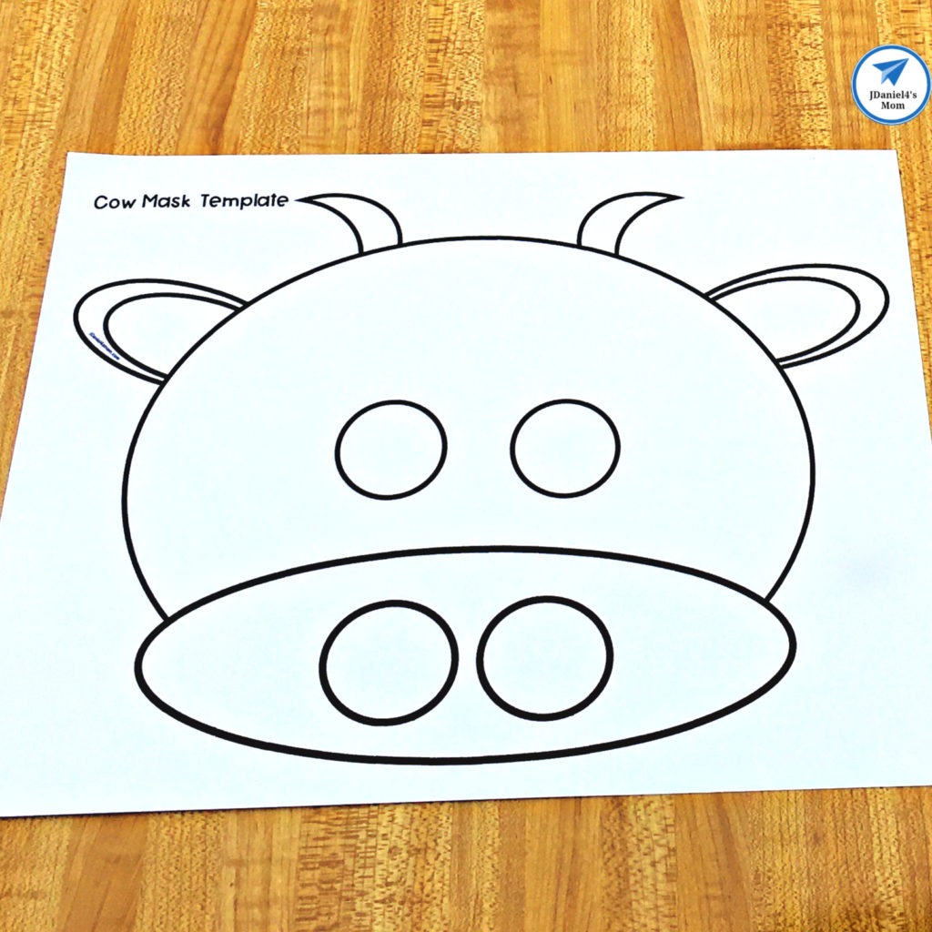 Cow Mask Printable Template - JDaniel4s Mom