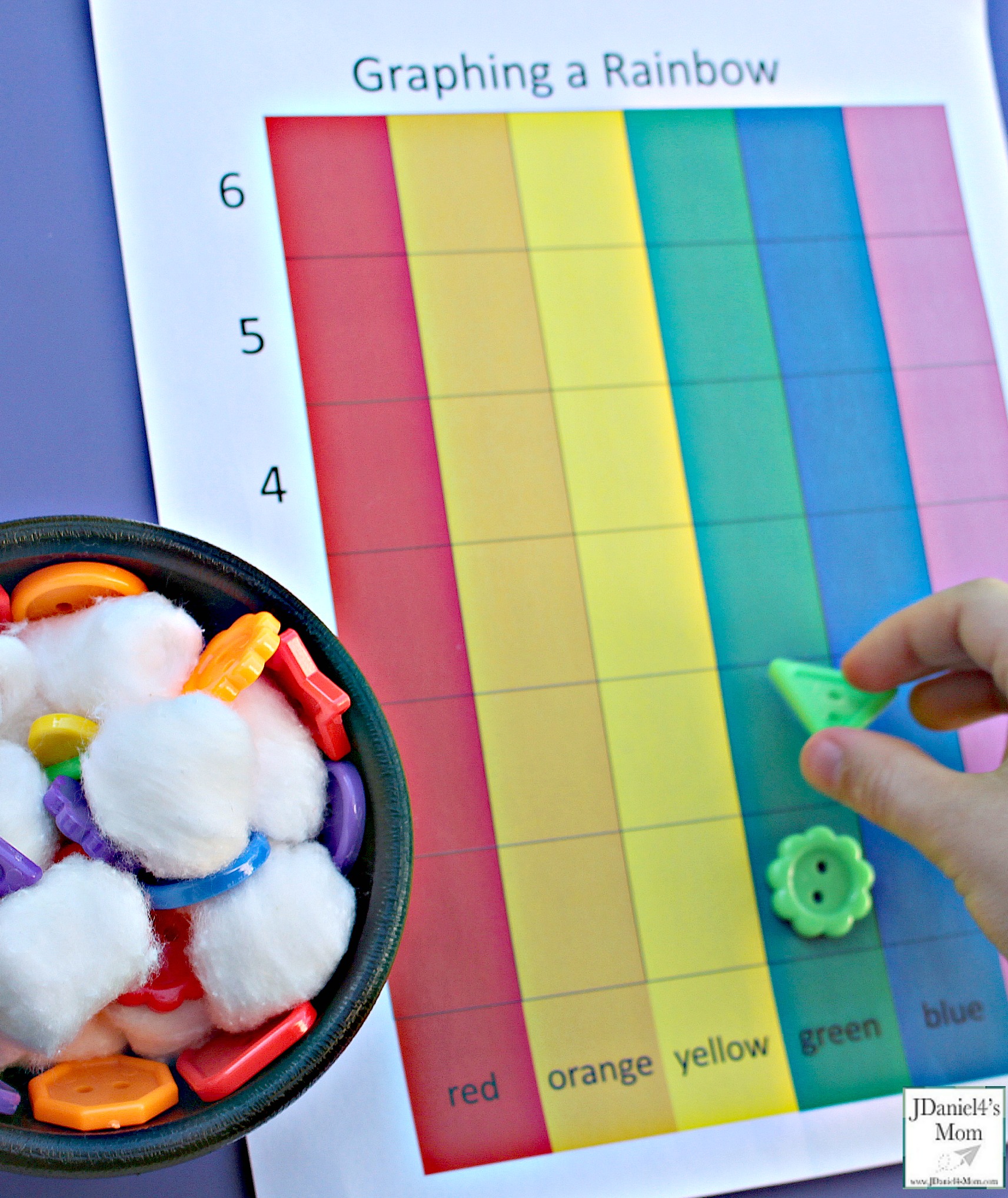 Create a Rainbow Graph Printable and Activity 