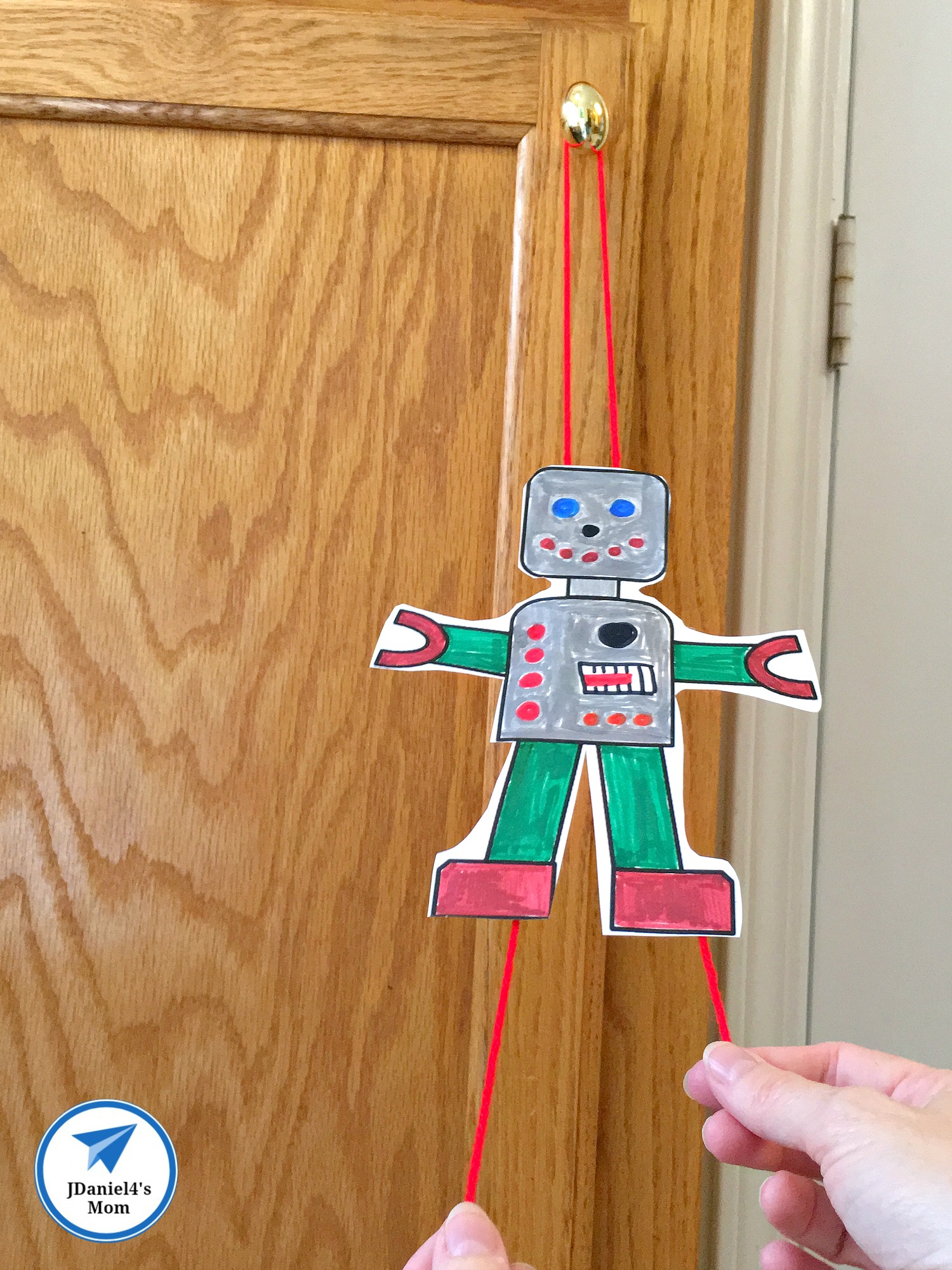 Flying Robot Printable STEAM Activity with Blockly Block Building Directions - Using Both Hands to Move the Robot