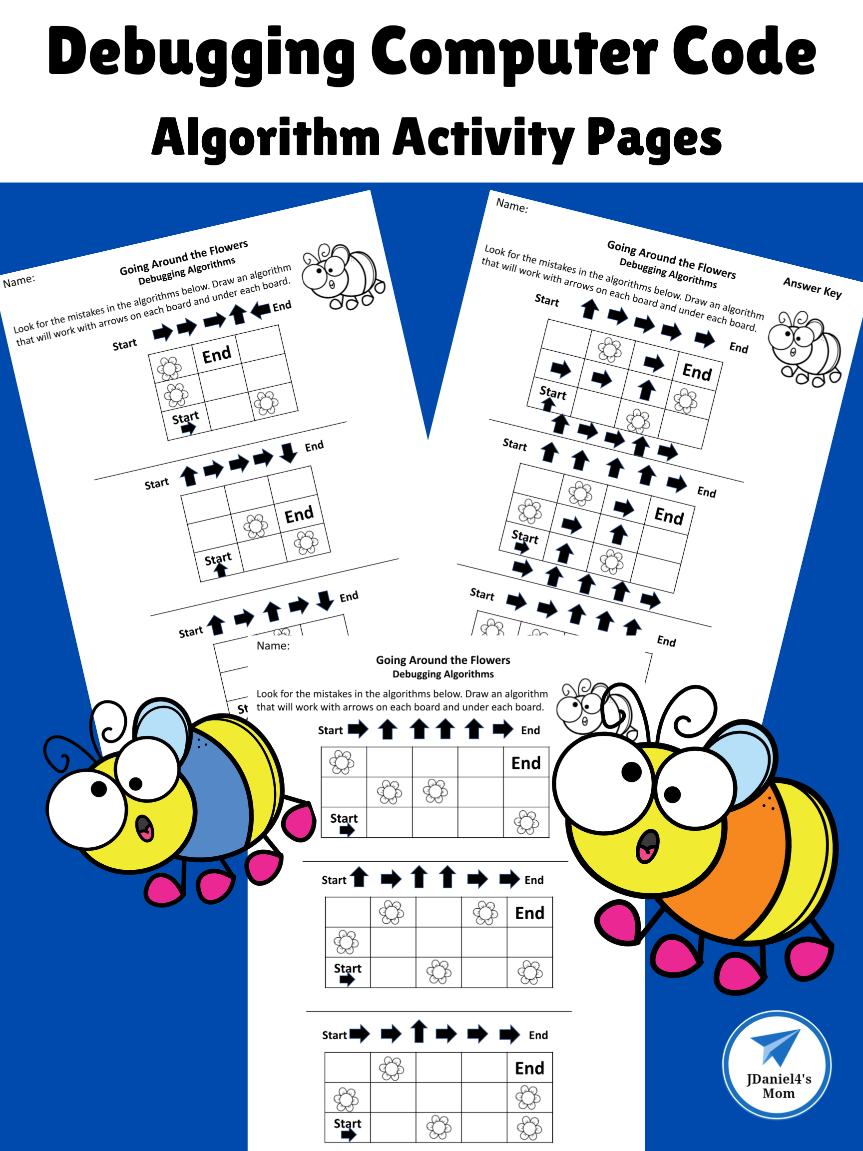 Debugging Computer Code Algorithm Activity Pages - JDaniel4s Mom