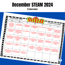 December 2024 STEAM Activities Calendar