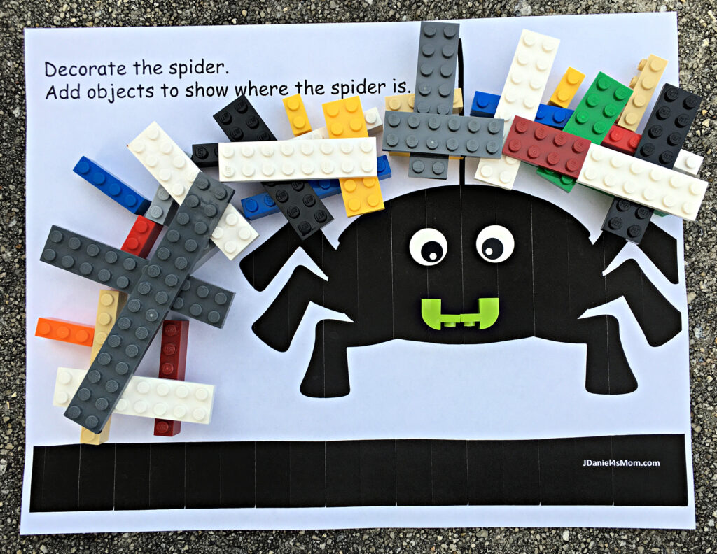 Halloween STEM Challenge Building Mats- Spider