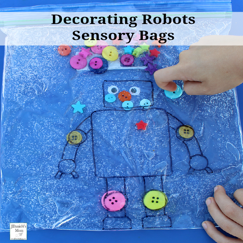 R is for Robots Decorated in Sensory Bags