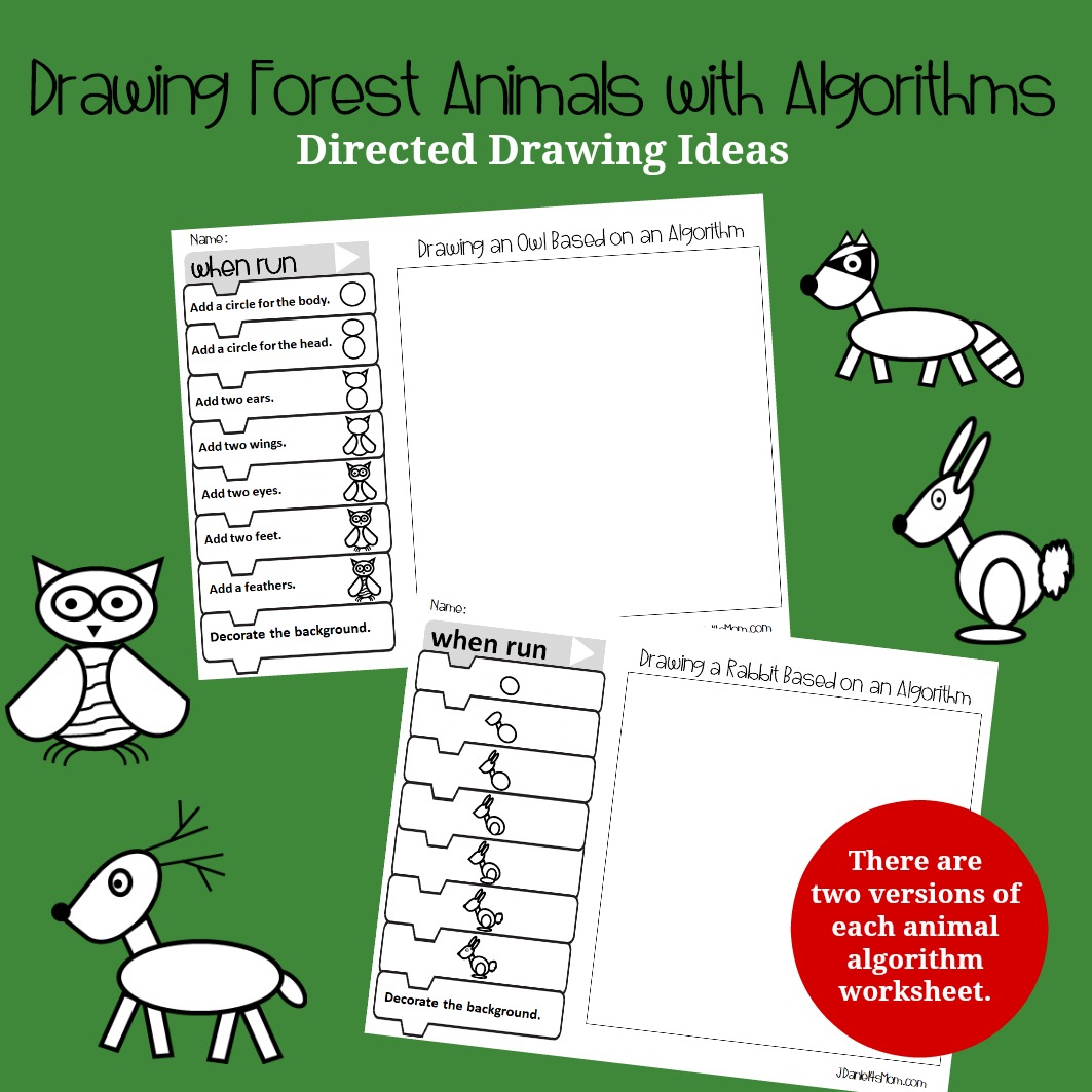 Directed Drawing Ideas - Drawing Forest Animals with Algorithms - JDaniel4s  Mom