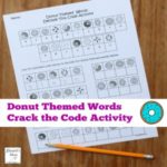 Donut Themed Words Crack the Code Activity