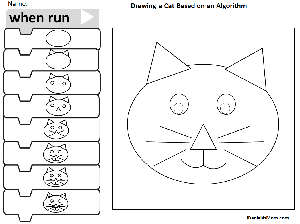 Drawing a Cat with Pictures- Cat Picture Complete