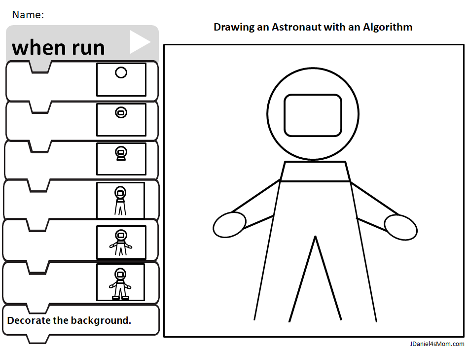 Drawing an Astronaut with Legs