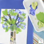 Earth Day Art Project- Newspaper and Sponge Tree