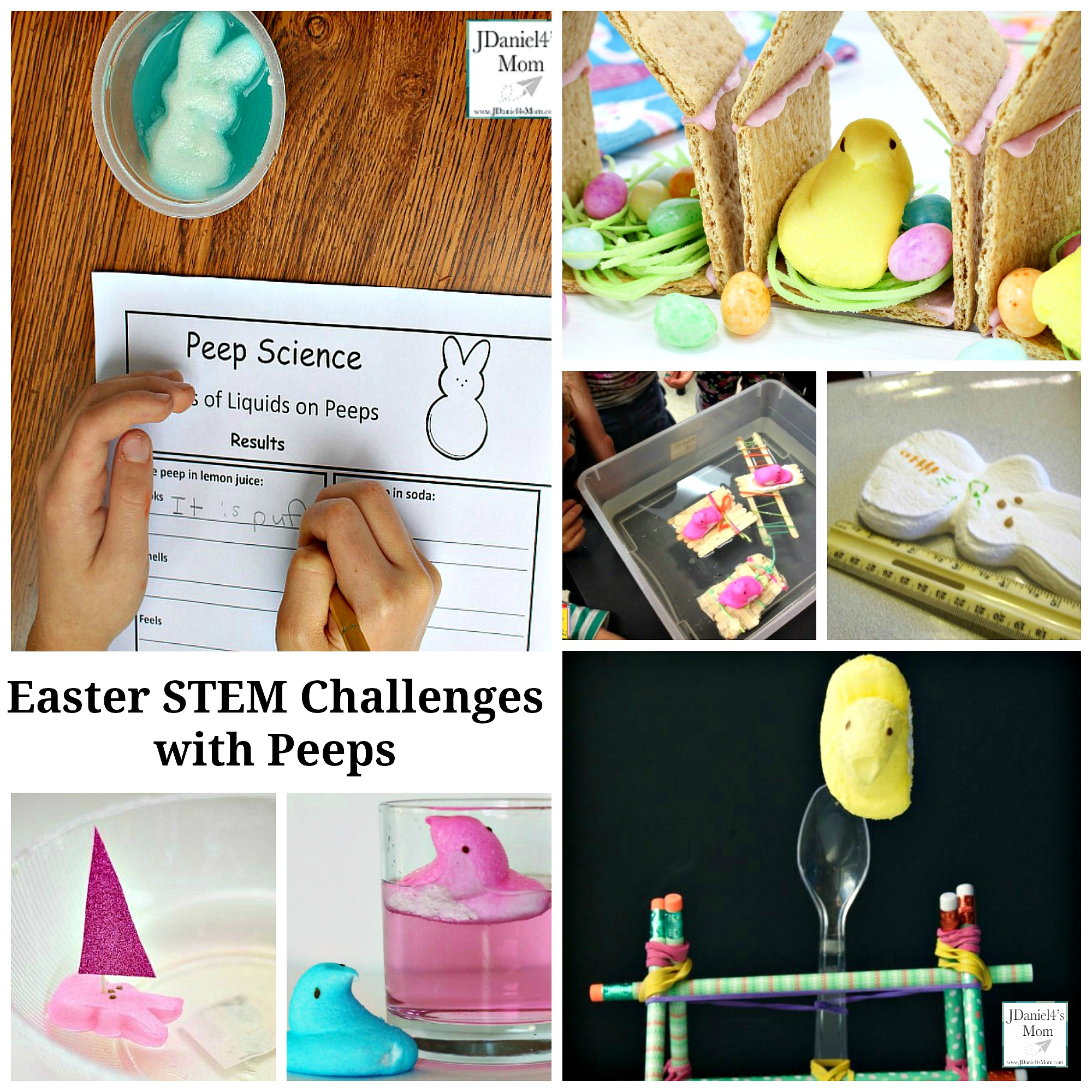 Easter STEM Challenges with Peeps