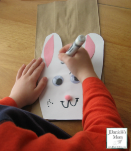 Easter Craft- Bunny Themed Treat Bags