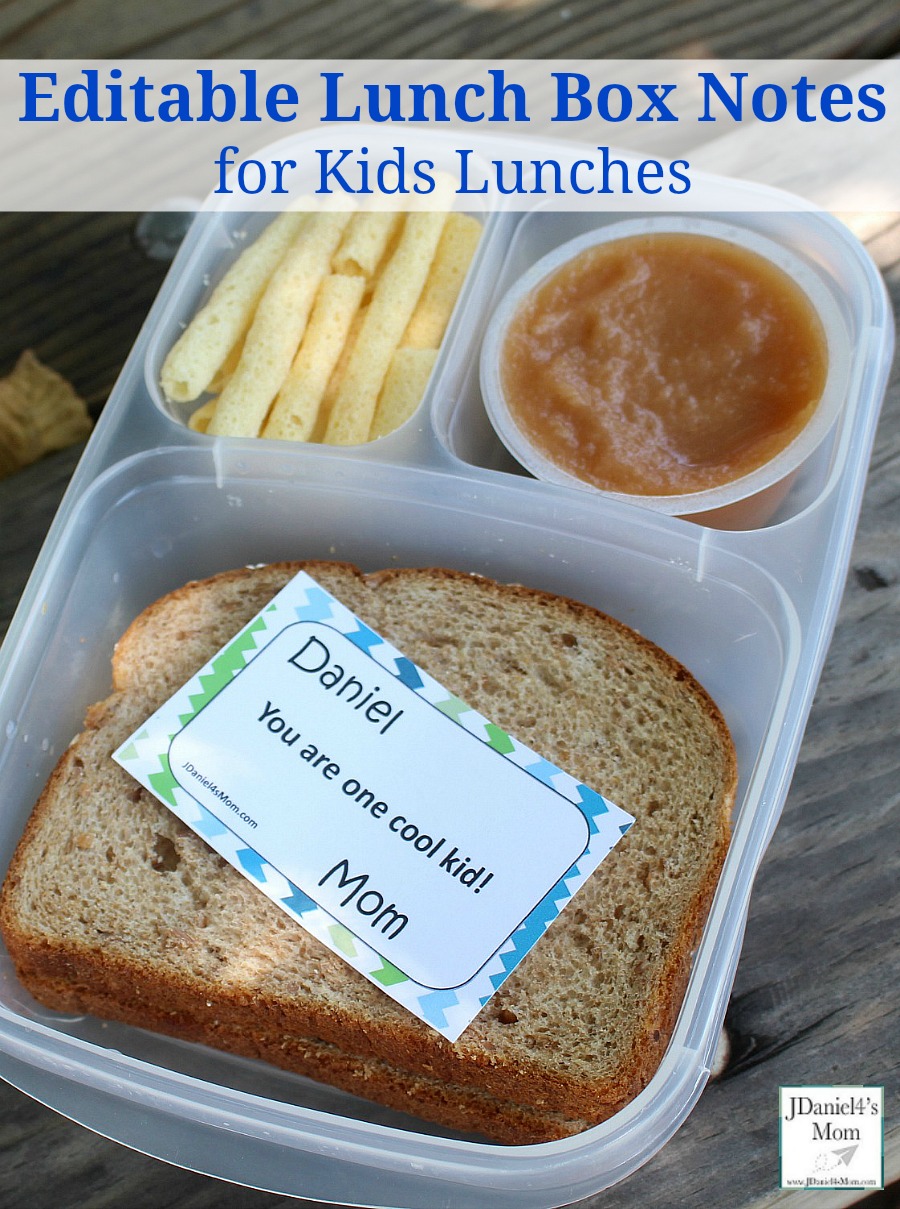 Your children will have fun finding these lunch box notes for kids lunch in their  lunch. This is an editable set. You can personalize them by typing in your child's name and your name. Each lunch note features a positive and encouraging message.