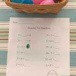 Egg Hunt for Missing Numbers