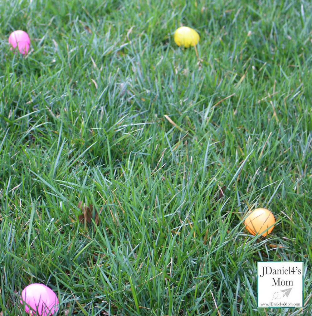Easter Egg Hiding In Handprint Grass