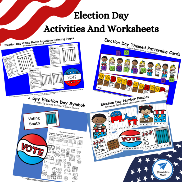 Election Day Activities and Worksheets - JDaniel4s Mom