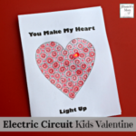 Electric Circuit Kids Valentine Card Activity with Free Printable Card Set